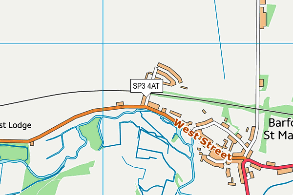 SP3 4AT map - OS VectorMap District (Ordnance Survey)