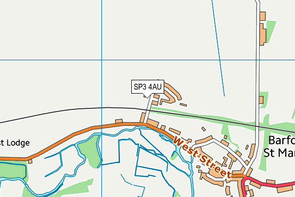 SP3 4AU map - OS VectorMap District (Ordnance Survey)