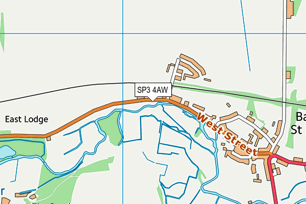 SP3 4AW map - OS VectorMap District (Ordnance Survey)