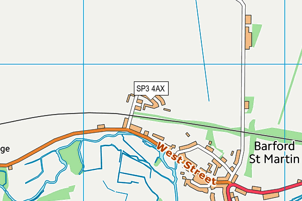 SP3 4AX map - OS VectorMap District (Ordnance Survey)