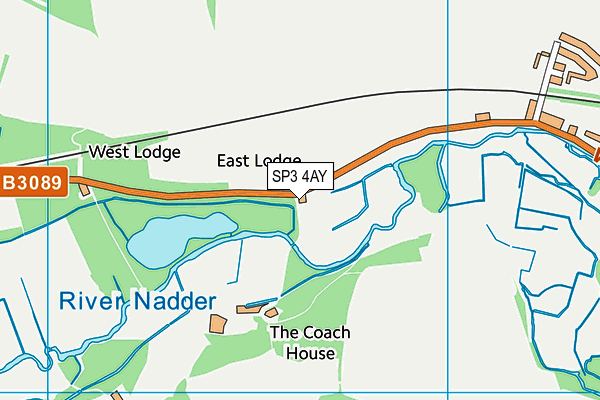 SP3 4AY map - OS VectorMap District (Ordnance Survey)