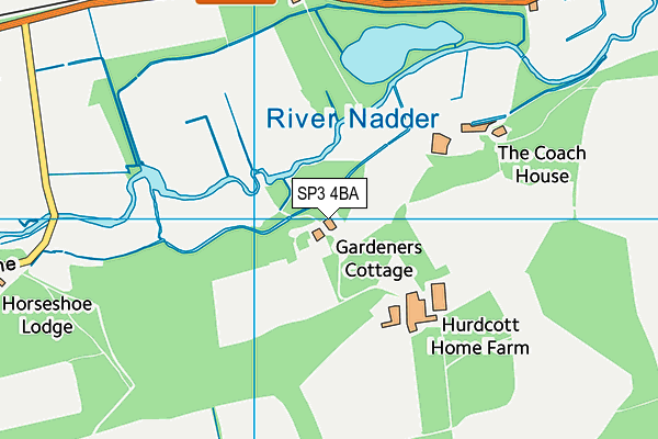 SP3 4BA map - OS VectorMap District (Ordnance Survey)