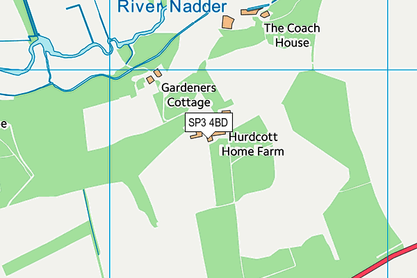 SP3 4BD map - OS VectorMap District (Ordnance Survey)