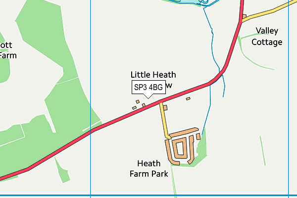 SP3 4BG map - OS VectorMap District (Ordnance Survey)