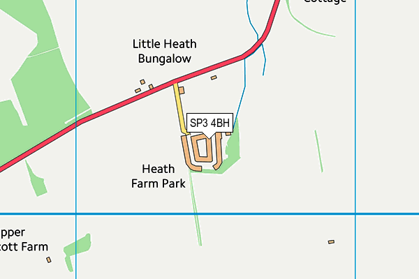 SP3 4BH map - OS VectorMap District (Ordnance Survey)