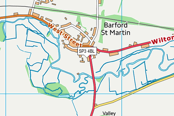 SP3 4BL map - OS VectorMap District (Ordnance Survey)