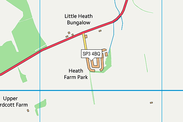 SP3 4BQ map - OS VectorMap District (Ordnance Survey)