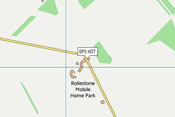 SP3 4DT map - OS VectorMap District (Ordnance Survey)