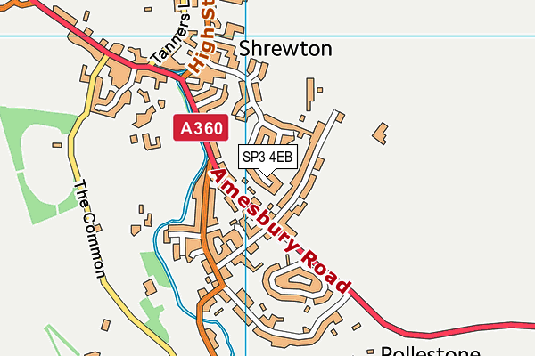 SP3 4EB map - OS VectorMap District (Ordnance Survey)