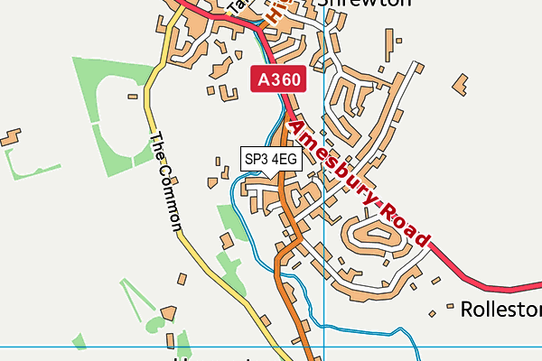 SP3 4EG map - OS VectorMap District (Ordnance Survey)