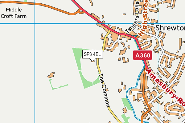 SP3 4EL map - OS VectorMap District (Ordnance Survey)