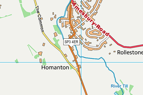 SP3 4ER map - OS VectorMap District (Ordnance Survey)