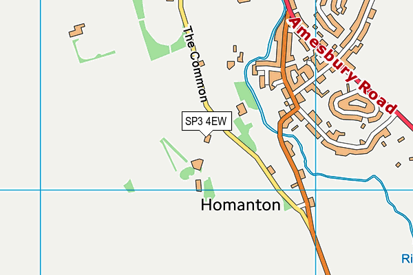 SP3 4EW map - OS VectorMap District (Ordnance Survey)