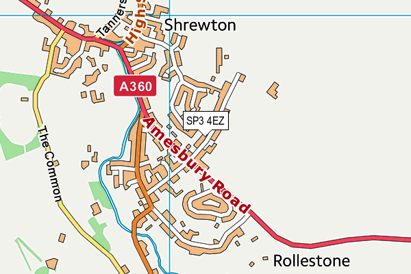 SP3 4EZ map - OS VectorMap District (Ordnance Survey)