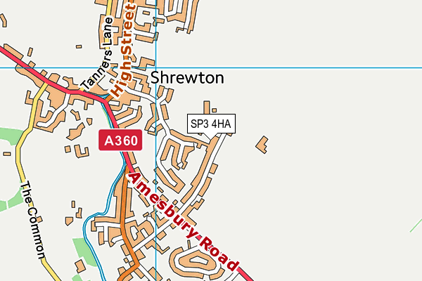 SP3 4HA map - OS VectorMap District (Ordnance Survey)