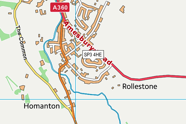 SP3 4HE map - OS VectorMap District (Ordnance Survey)