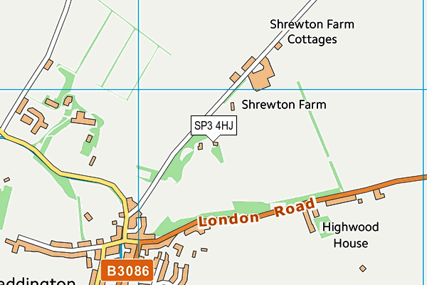 SP3 4HJ map - OS VectorMap District (Ordnance Survey)