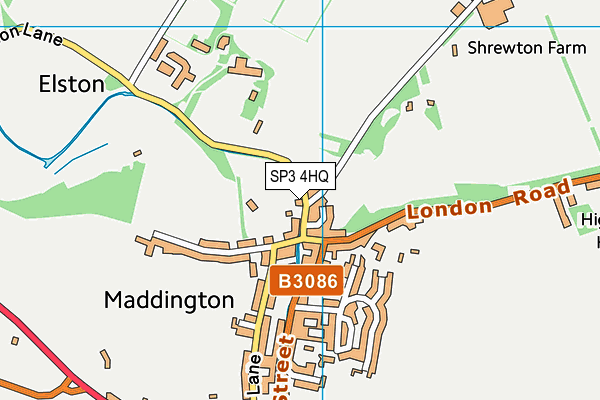 SP3 4HQ map - OS VectorMap District (Ordnance Survey)