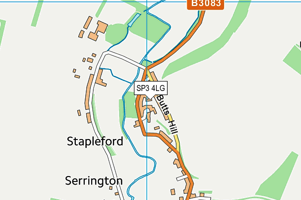 SP3 4LG map - OS VectorMap District (Ordnance Survey)