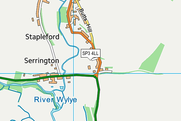 SP3 4LL map - OS VectorMap District (Ordnance Survey)