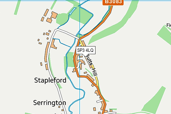 SP3 4LQ map - OS VectorMap District (Ordnance Survey)