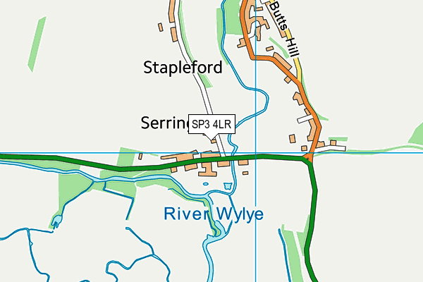 SP3 4LR map - OS VectorMap District (Ordnance Survey)