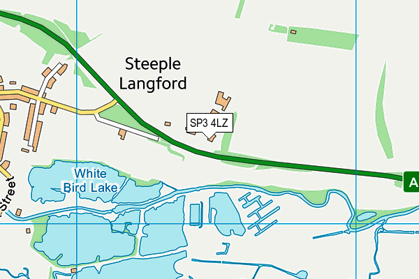 SP3 4LZ map - OS VectorMap District (Ordnance Survey)