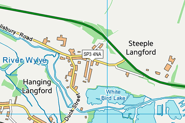 SP3 4NA map - OS VectorMap District (Ordnance Survey)