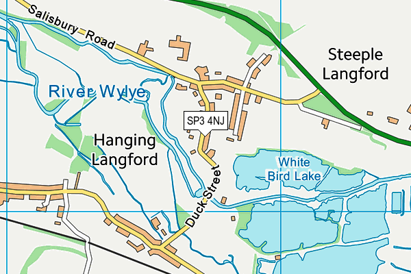 SP3 4NJ map - OS VectorMap District (Ordnance Survey)