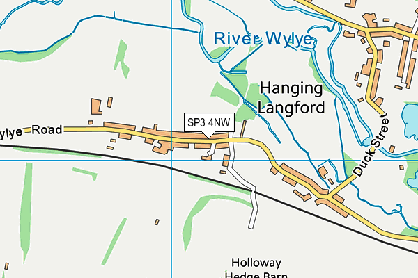 SP3 4NW map - OS VectorMap District (Ordnance Survey)