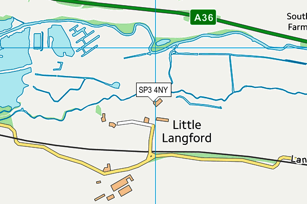 SP3 4NY map - OS VectorMap District (Ordnance Survey)