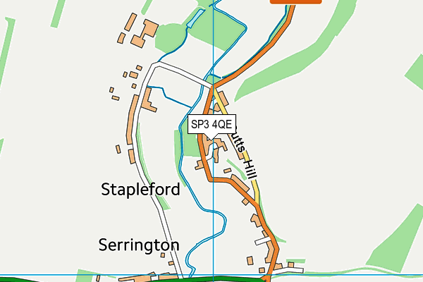 SP3 4QE map - OS VectorMap District (Ordnance Survey)