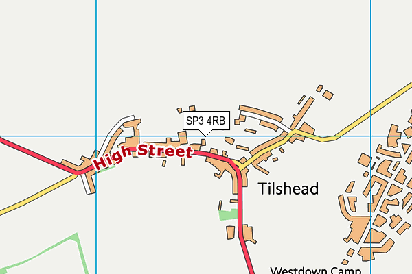 SP3 4RB map - OS VectorMap District (Ordnance Survey)