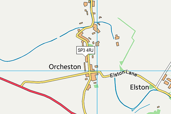SP3 4RJ map - OS VectorMap District (Ordnance Survey)