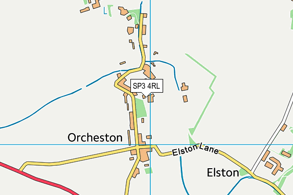 SP3 4RL map - OS VectorMap District (Ordnance Survey)