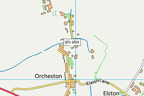 SP3 4RW map - OS VectorMap District (Ordnance Survey)