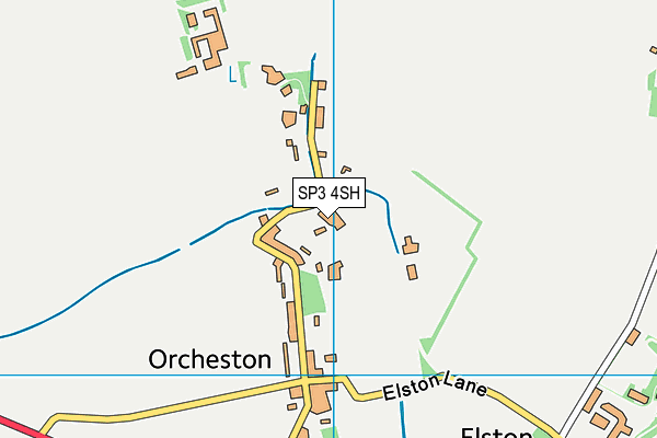 SP3 4SH map - OS VectorMap District (Ordnance Survey)