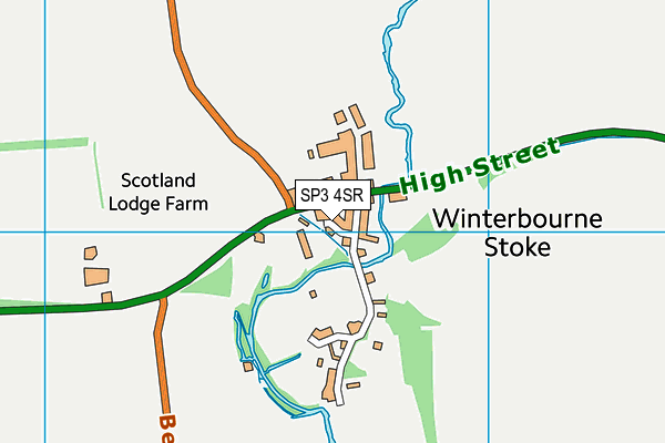 SP3 4SR map - OS VectorMap District (Ordnance Survey)