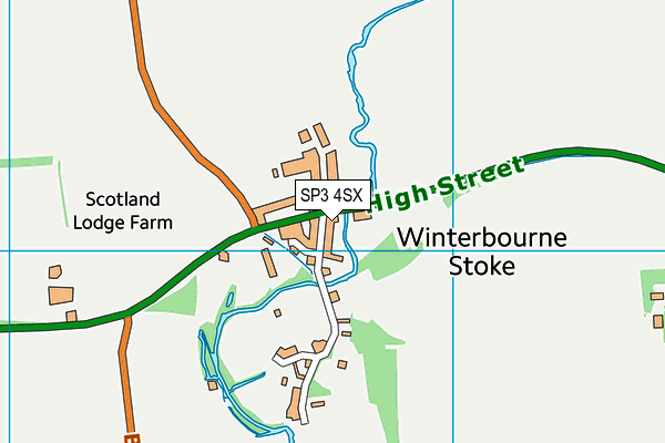 SP3 4SX map - OS VectorMap District (Ordnance Survey)