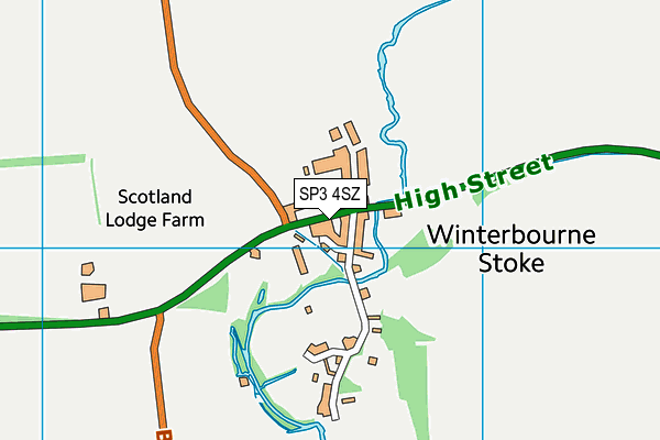 SP3 4SZ map - OS VectorMap District (Ordnance Survey)