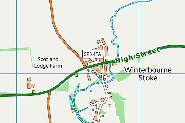 SP3 4TA map - OS VectorMap District (Ordnance Survey)