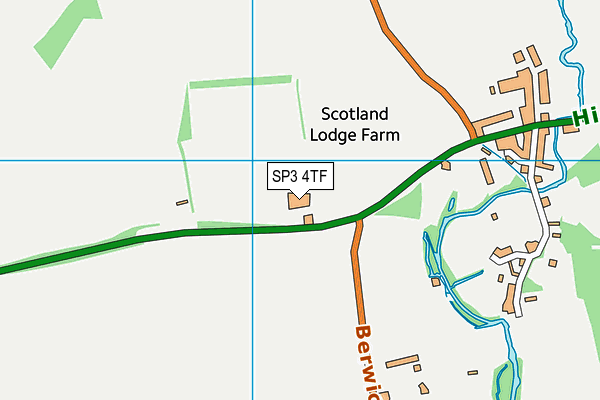 SP3 4TF map - OS VectorMap District (Ordnance Survey)