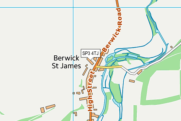 SP3 4TJ map - OS VectorMap District (Ordnance Survey)