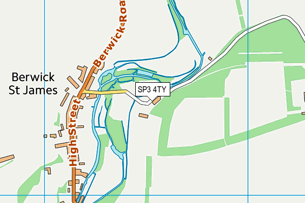 SP3 4TY map - OS VectorMap District (Ordnance Survey)