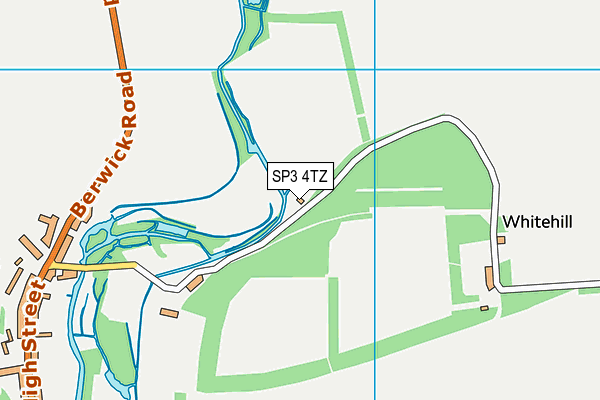 SP3 4TZ map - OS VectorMap District (Ordnance Survey)