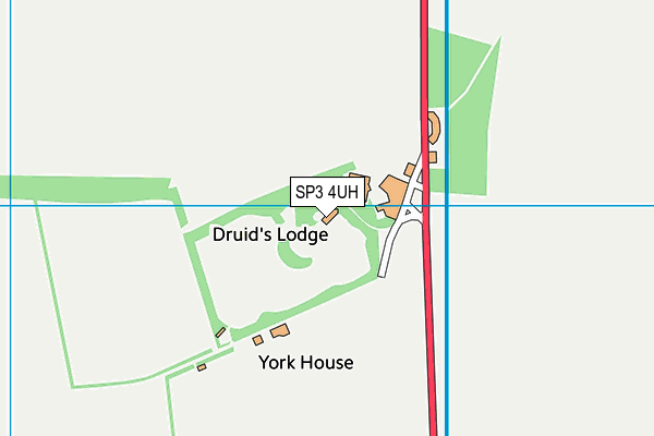 SP3 4UH map - OS VectorMap District (Ordnance Survey)