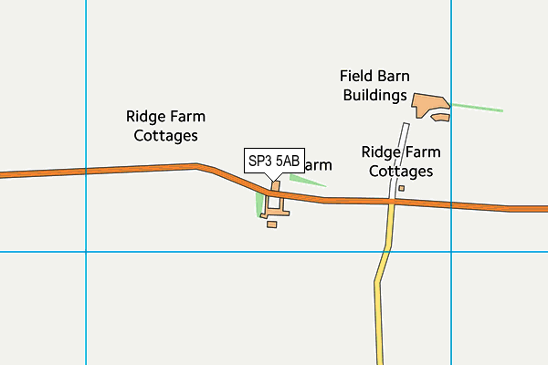 SP3 5AB map - OS VectorMap District (Ordnance Survey)