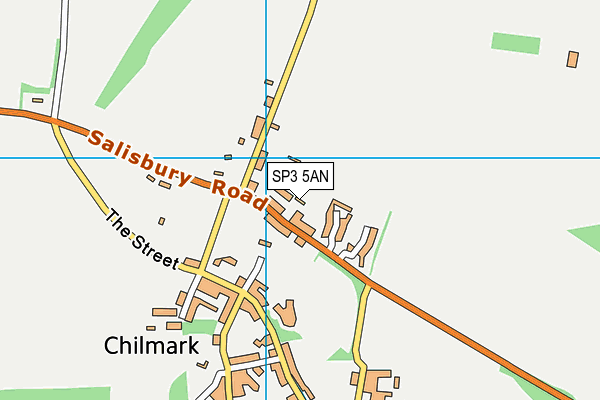 SP3 5AN map - OS VectorMap District (Ordnance Survey)