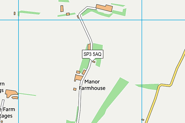 SP3 5AQ map - OS VectorMap District (Ordnance Survey)