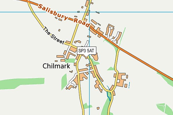 SP3 5AT map - OS VectorMap District (Ordnance Survey)